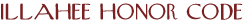 Illahee Honor Code