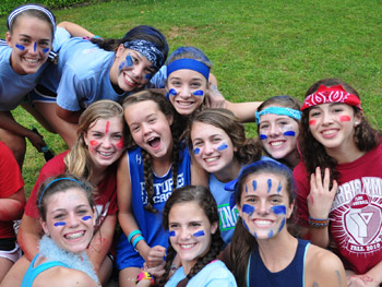 Camp Illahee campers and counselors