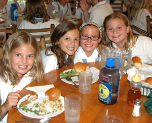 Meals are nutritious and plentiful at Camp Illahee