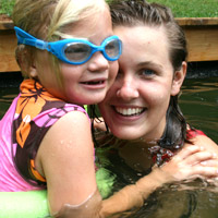 Camp Illahee counselor and kayaker