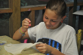 sewing crafts for girls at illahee summer camp