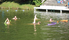 advanced swimming camp at illahee for girls