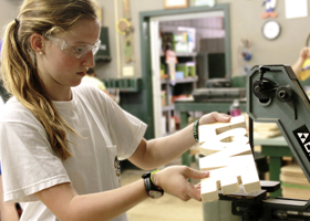 wood fun at camp for girls illahee