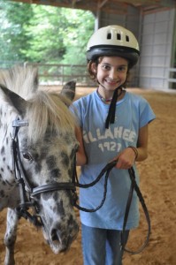 Riding in the Indoor Riding Arena at Camp Illahee