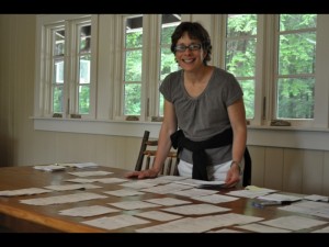 Camp Director Laurie Strayhorn Works on Cabin Placement