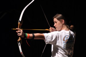 Lots of girls camp ers like archery