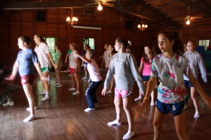 dancers work on their routine at Illahee Camp for Girls