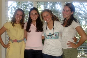Molly Mechanic, Lindsay Guye, Anna Simmons, and Danielle Leach got together at Clemson this fall.