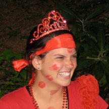 Stephanie as the red team's queen.