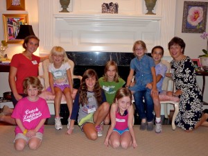 Director Laurie Strayhorn joins other girls camp attendees for a fall gathering in Raleigh.