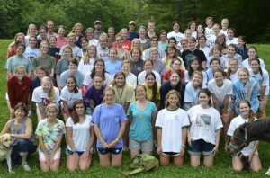 counselors gather for a group picture