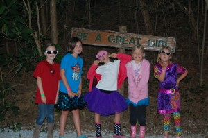 Illahee campers dressed up and being great girls!