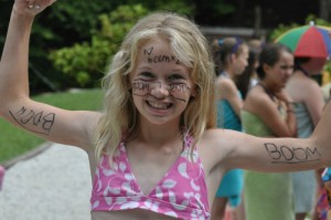 Camper spreads Boom Boom Spirit at the Illahee waterfront