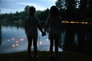 Illahee campers pause to reflect on the session and their friendship