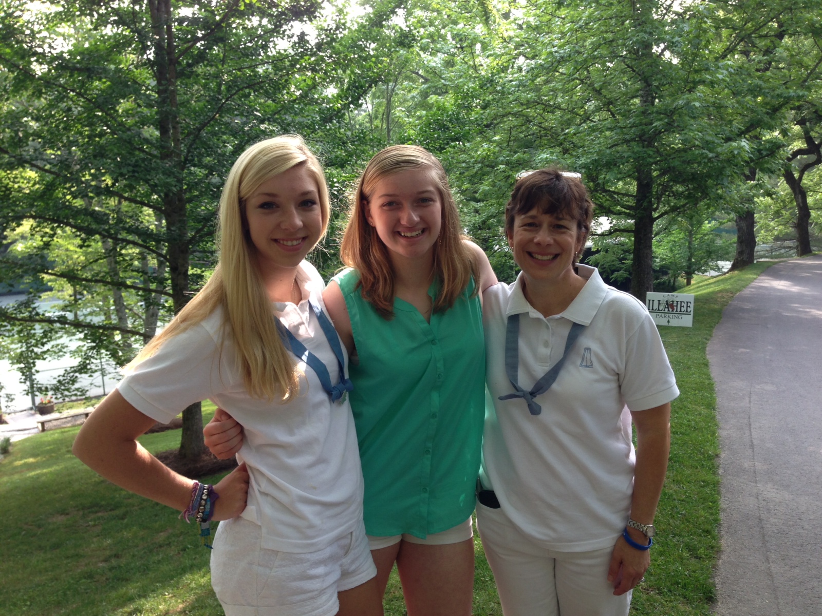 Grace, Liz and Laurie Start Another Great Summer at Illahee.