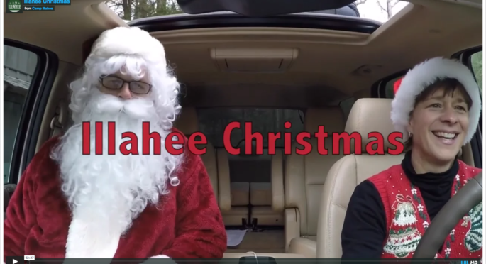 The Illahee crew gets in the Christmas spirit for their carpool commute.